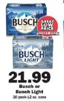 Schnucks Busch or Busch Light offer