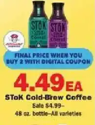 Schnucks STOK Cold-Brew Coffee offer