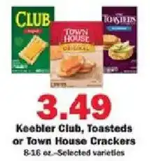 Schnucks Keebler Club, Toasteds or Town House Crackers offer