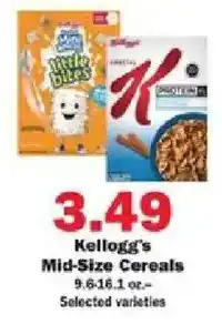 Schnucks Kellogg's Mid-Size Cereals offer