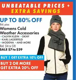 Boscov's Womens Cold Weather Accessories offer