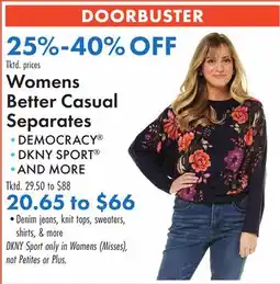Boscov's Womens Better Casual Separates offer