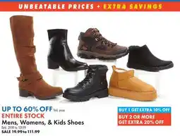 Boscov's ENTIRE STOCK Mens, Womens, & Kids Shoes offer
