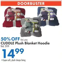 Boscov's CUDDLE Plush Blanket Hoodie offer