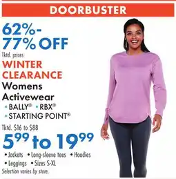 Boscov's Womens Activewear offer