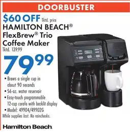 Boscov's HAMILTON BEACH FlexBrew Trio Coffee Maker offer
