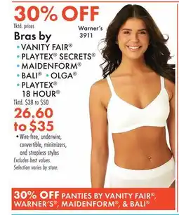 Boscov's Bras by offer