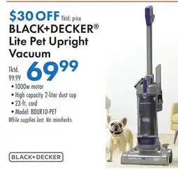 Boscov's BLACK + DECKER Lite Pet Upright Vacuum offer