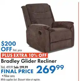 Boscov's Bradley Glider Recliner offer