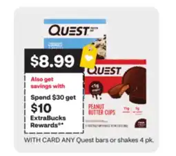 CVS Quest bars or shakes offer