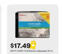 CVS CVS Brand underpads offer