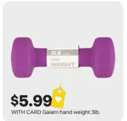CVS Gaiam hand weight 3lb offer