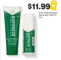 CVS Biofreeze topical pain relief offer