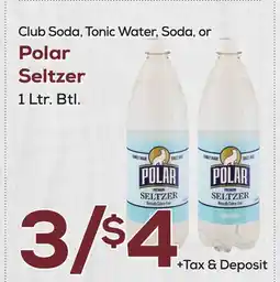 DeCicco & Sons Polar Seltzer Club Soda, Tonic Water, Soda, or offer