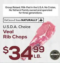 DeCicco & Sons U.S.D.A. Choice Veal Rib Chops offer