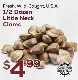 DeCicco & Sons 1/2 Dozen Little Neck Clams offer