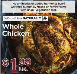 DeCicco & Sons Whole Chicken offer