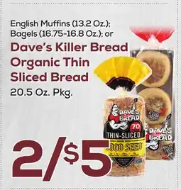 DeCicco & Sons Dave's Killer Bread Organic Thin Sliced Bread 20.5 Oz. Pkg offer