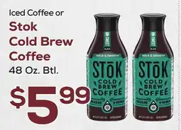 DeCicco & Sons Iced Coffee or Stok Cold Brew Coffee offer