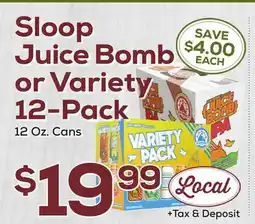 DeCicco & Sons Sloop Juice Bomb or Variety 12-Pack offer