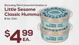 DeCicco & Sons Little Sesame Classic Hummus offer