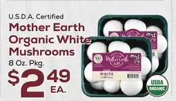 DeCicco & Sons Mother Earth Organic White Mushrooms offer