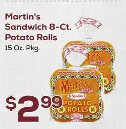 DeCicco & Sons Martin's Sandwich 8-Ct. Potato Rolls offer