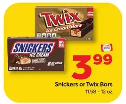 Weis Markets Snickers or Twix Bars offer