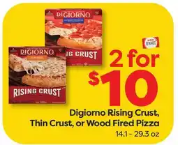 Weis Markets Digiorno Rising Crust, Thin Crust, or Wood Fired Pizza offer