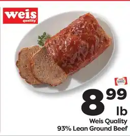 Weis Markets Weis Quality 93% Lean Ground Beef offer