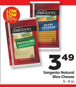 Weis Markets Sargento Natural Slice Cheese offer