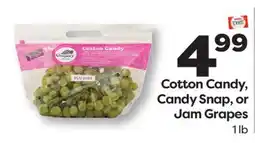 Weis Markets Cotton Candy, Candy Snap, or Jam Grapes offer
