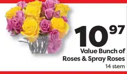 Weis Markets Bunch of Roses & Spray Roses offer