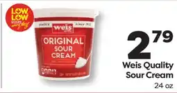 Weis Markets Weis Quality Sour Cream offer
