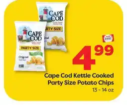 Weis Markets Cape Cod Kettle Cooked Party Size Potato Chips offer