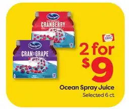 Weis Markets Ocean Spray Juice offer