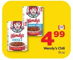 Weis Markets Wendy's Chili offer