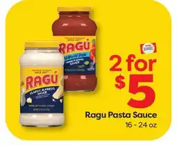 Weis Markets Ragu Pasta Sauce offer