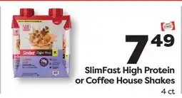 Weis Markets SlimFast High Protein or Coffee House Shakes offer