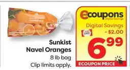 Weis Markets Sunkist Navel Oranges offer