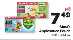 Weis Markets Mott's Applesauce Pouch offer