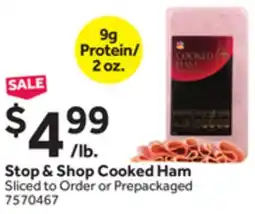 Stop&Shop Stop & Shop Cooked Ham offer