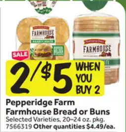 Stop&Shop Pepperidge Farm Farmhouse Bread or Buns offer