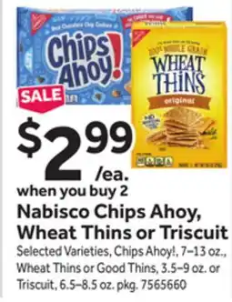 Stop&Shop Nabisco Chips Ahoy, Wheat Thins or Triscuit offer