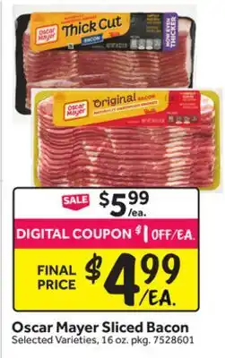 Stop&Shop Oscar Mayer Sliced Bacon offer