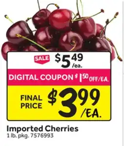Stop&Shop Imported Cherries offer
