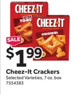 Stop&Shop Cheez-It Crackers offer
