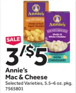 Stop&Shop Annie's Mac & Cheese offer