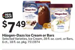 Stop&Shop Häagen-Dazs Ice Cream or Bars offer