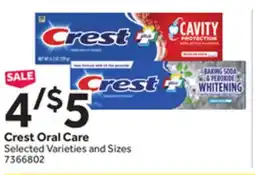 Stop&Shop Crest Oral Care offer